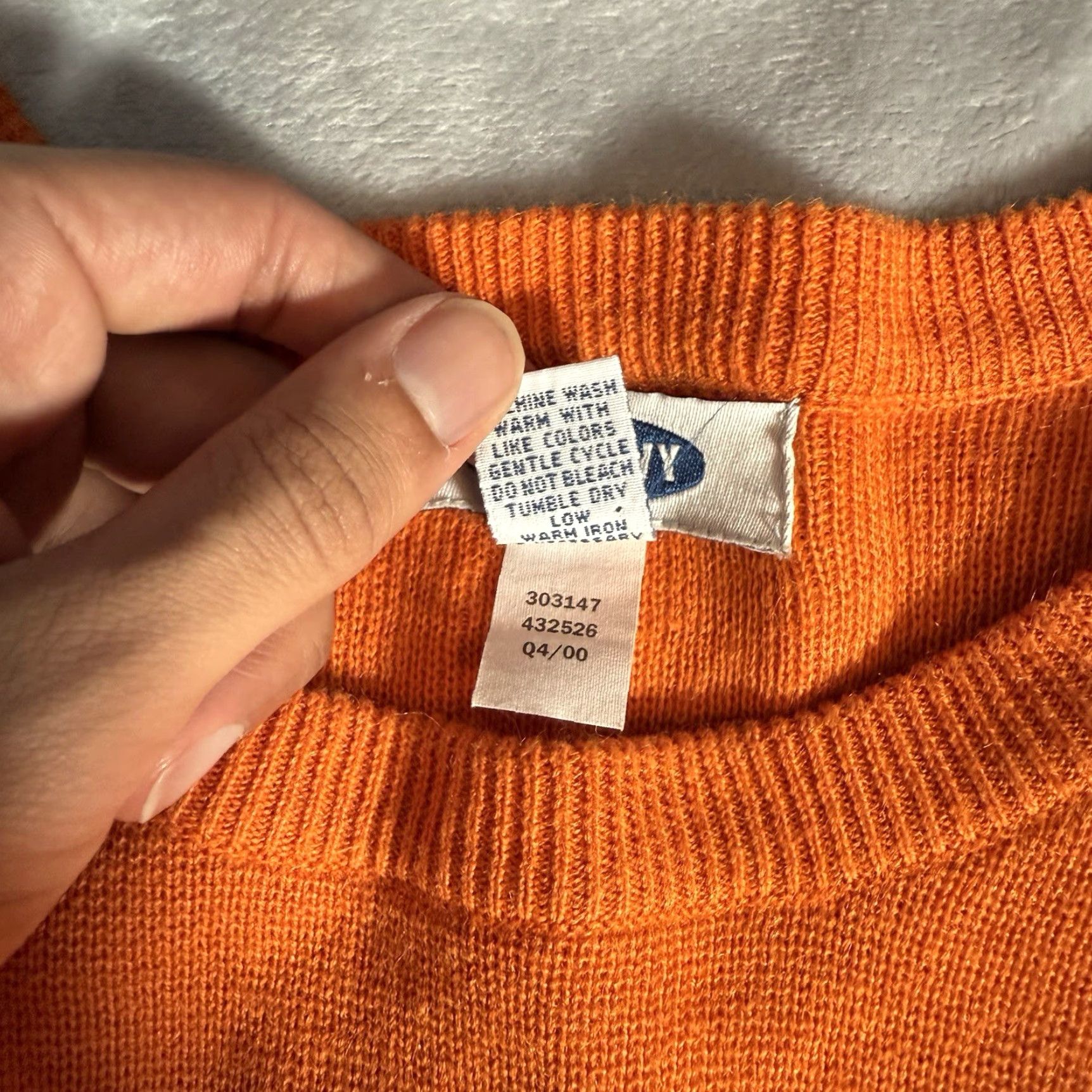 Old Navy VINTAGE Old Navy Stripe Sweater Mens M Orange Grunge Casual Pullover Size US M / EU 48-50 / 2 - 3 Thumbnail