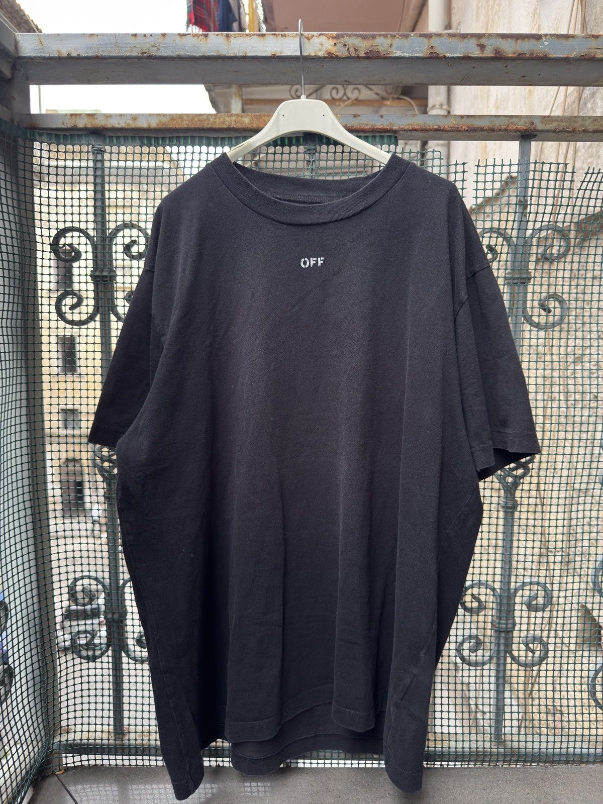 Off-White Off-White Stencil Arrows Black T Shirt Size US S / EU 44-46 / 1 - 4 Thumbnail