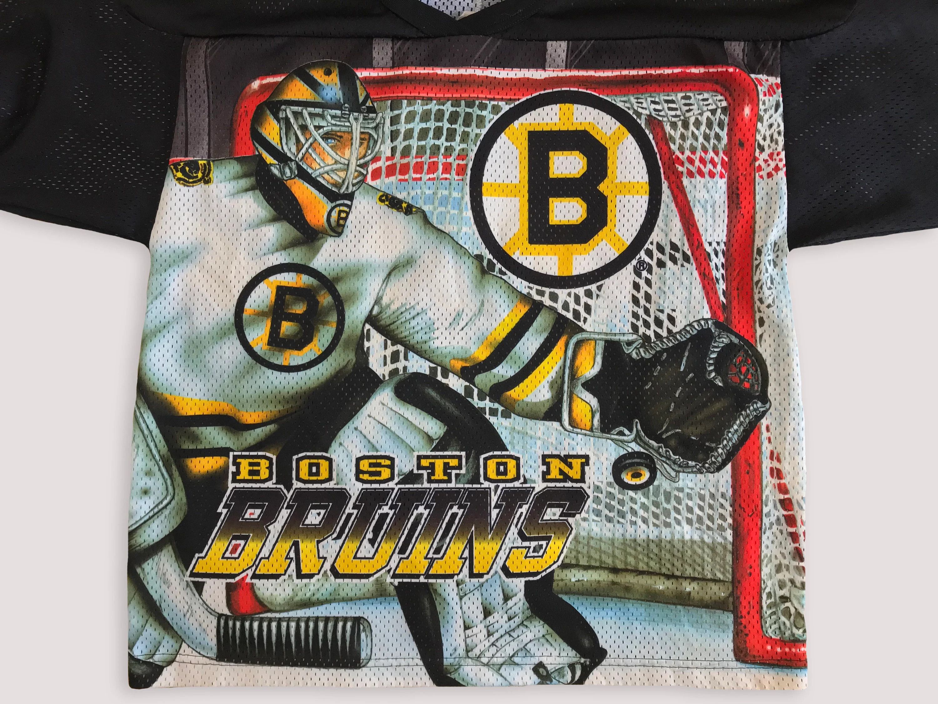 Ccm Vintage 90s CCM BOSTON BRUINS Jersey Fanimation NHL USA Size US S / EU 44-46 / 1 - 5 Thumbnail
