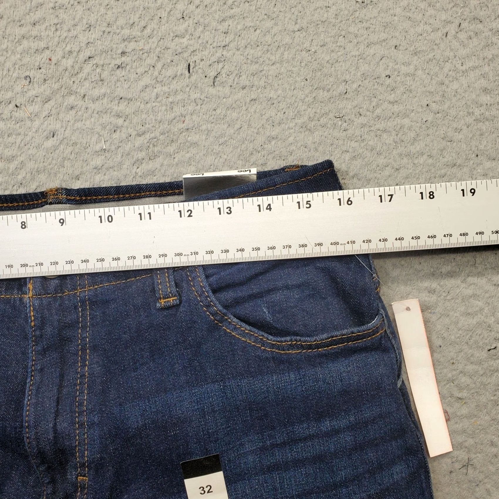 Lee Lee Jeans Mens 32 Blue Denim Faded Grunge Straight Leg Americana Streetwear - Size 32 Size US 32 / EU 48 - 6 Thumbnail