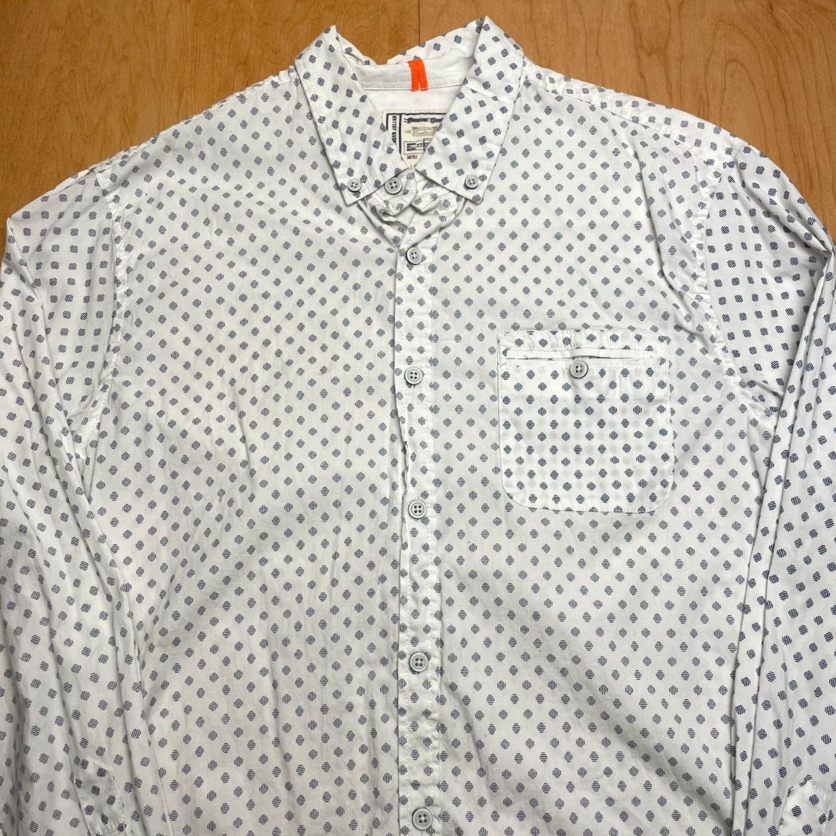 Alexander Julian Alexander Julian Shirt Mens M White Pattern Long Sleeve Button Collared Size US M / EU 48-50 / 2 - 2 Thumbnail