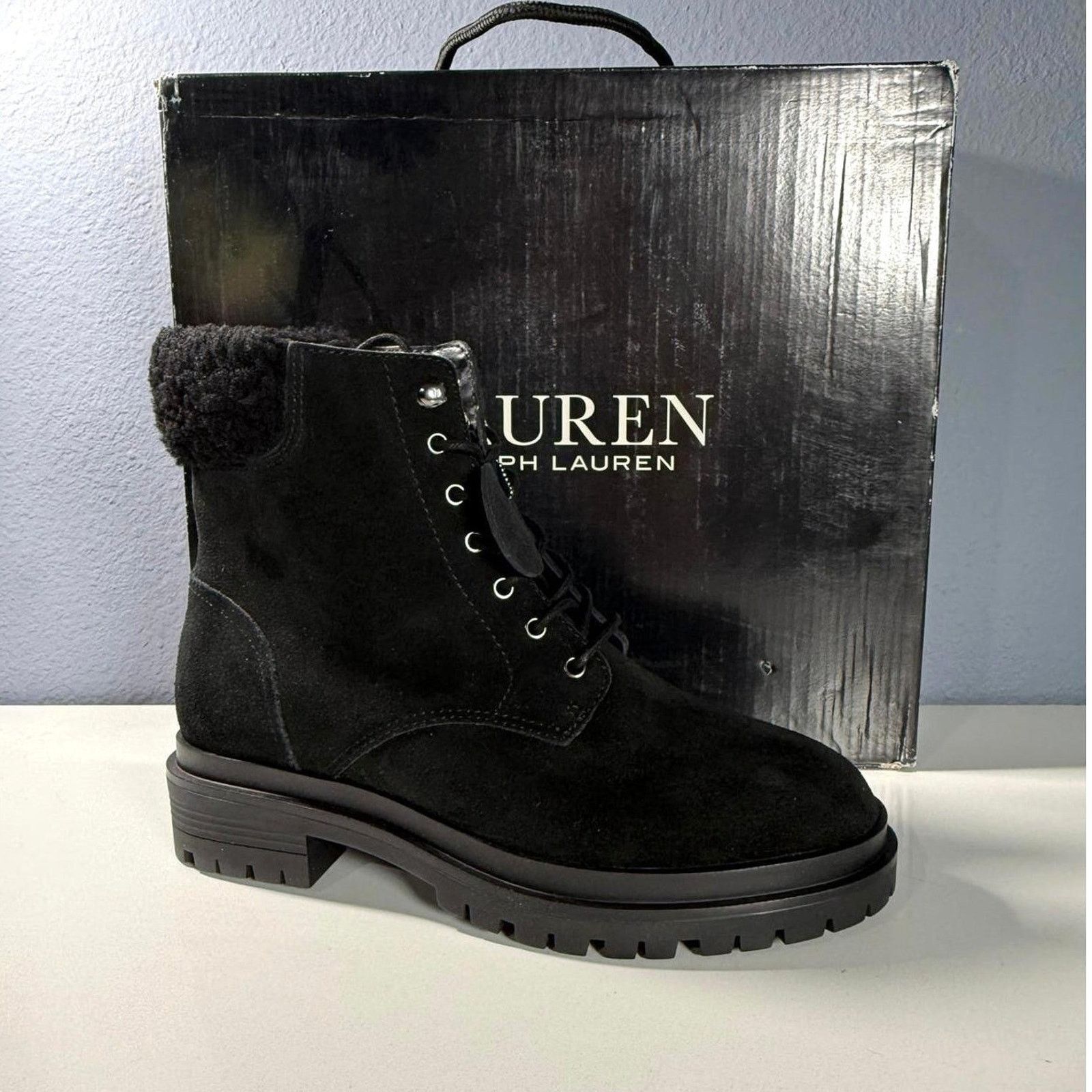 Lauren Ralph Lauren Lauren Ralph Lauren Suede Women's Lace-Up Boots Size 7 Size US 7 / IT 37 - 2 Thumbnail