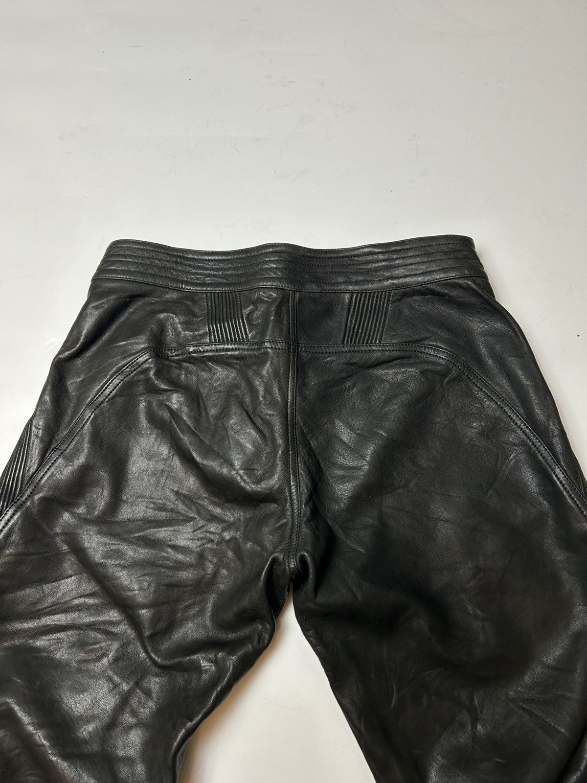 Emporio Armani × Genuine Leather EMPORIO ARMANI LEATHER PANT Size US 29 - 4 Thumbnail