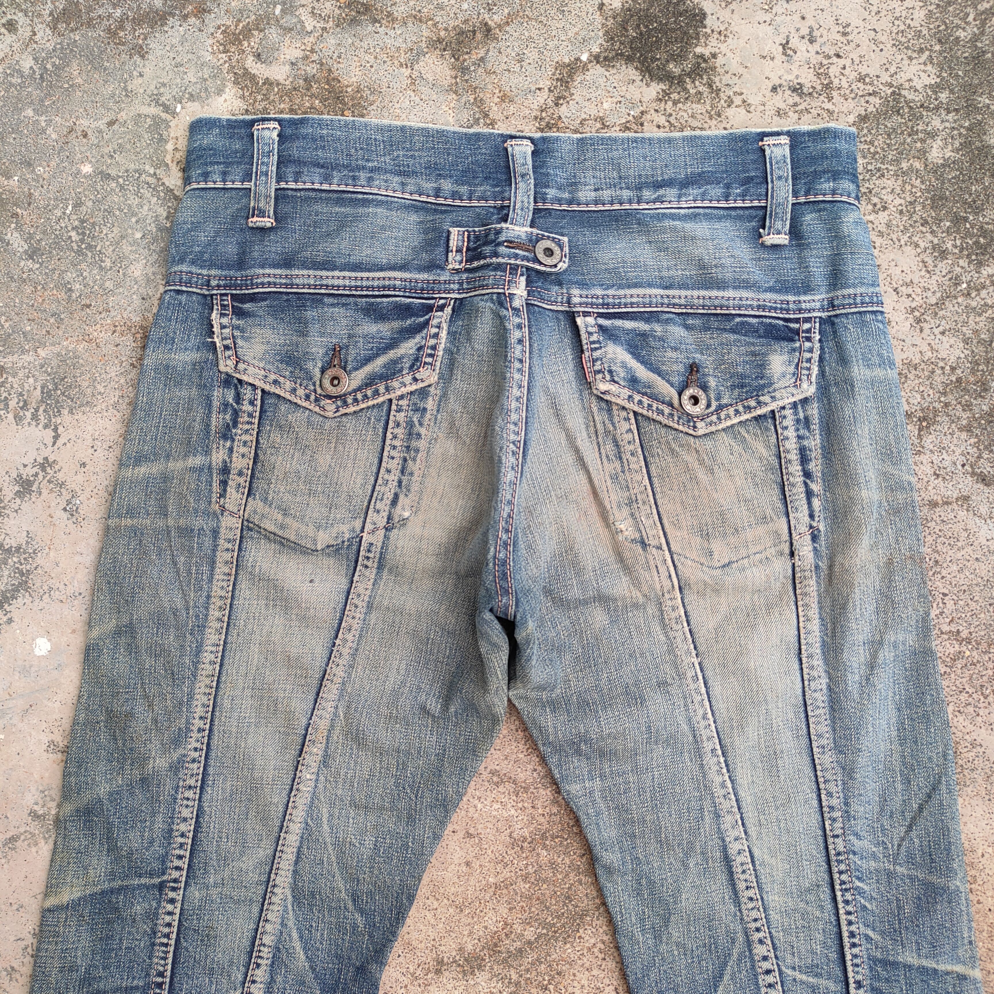 Vintage vintage rare John Bull faded Jean denim pants Size US 32 / EU 48 - 8 Thumbnail