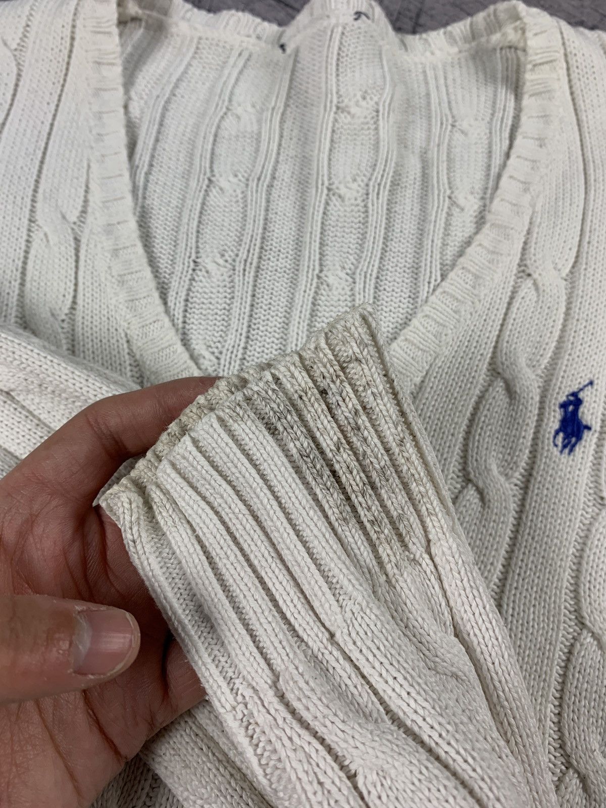 Ralph Lauren Sport Vintage Ralph Lauren Sport Knitted V-Neck Sweater 90s golf Size M / US 6-8 / IT 42-44 - 10 Thumbnail