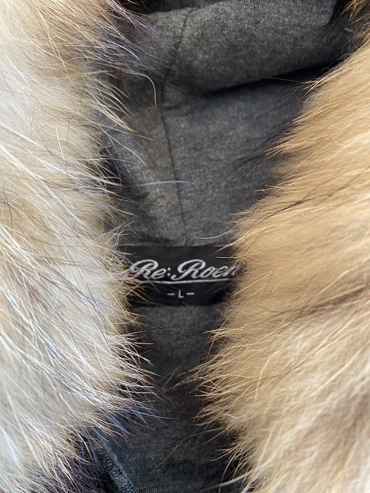 If Six Was Nine × Japanese Brand × Le Grande Bleu (L.G.B.) Japanese Roen Fur Hoodie Overprinted Camo Skull Size US L / EU 52-54 / 3 - 8 Thumbnail