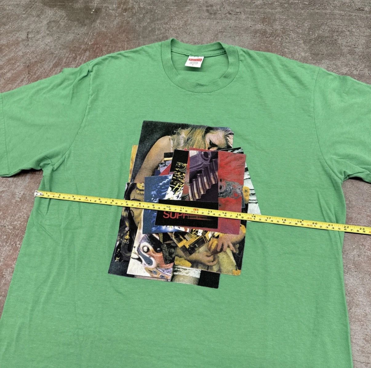 Supreme Supreme Stack Graphic Tee Shirt Green FW21 Men’s Size Large Size US L / EU 52-54 / 3 - 3 Thumbnail