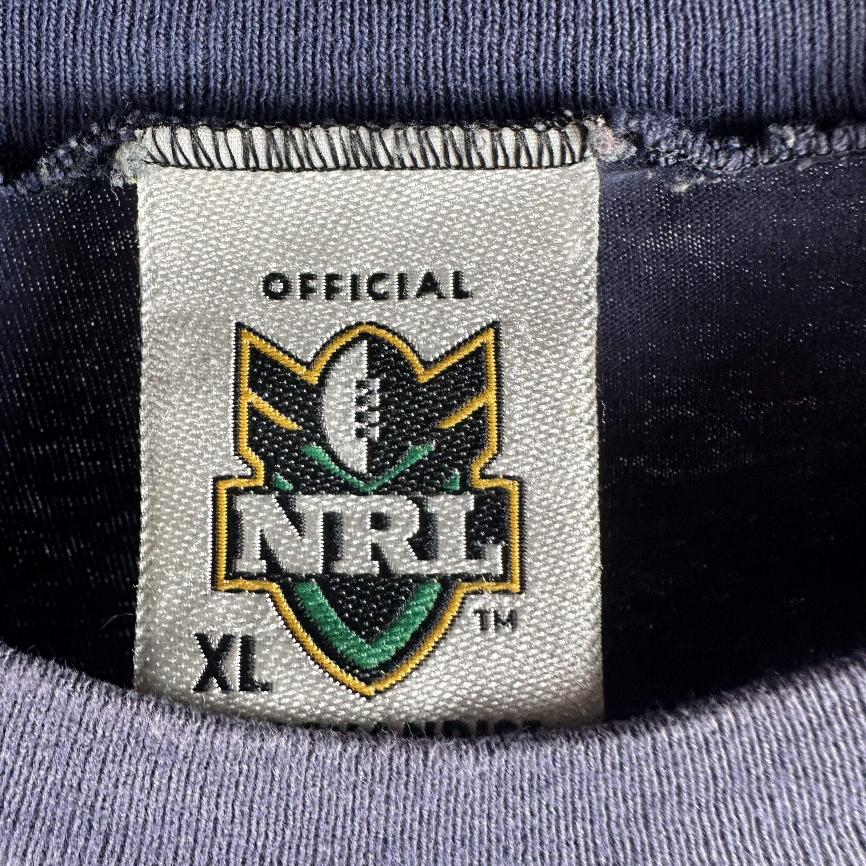 Vintage Vintage 90s Melbourne Storm NRL Mascot Graphic T-shirt Size US XL / EU 56 / 4 - 4 Thumbnail