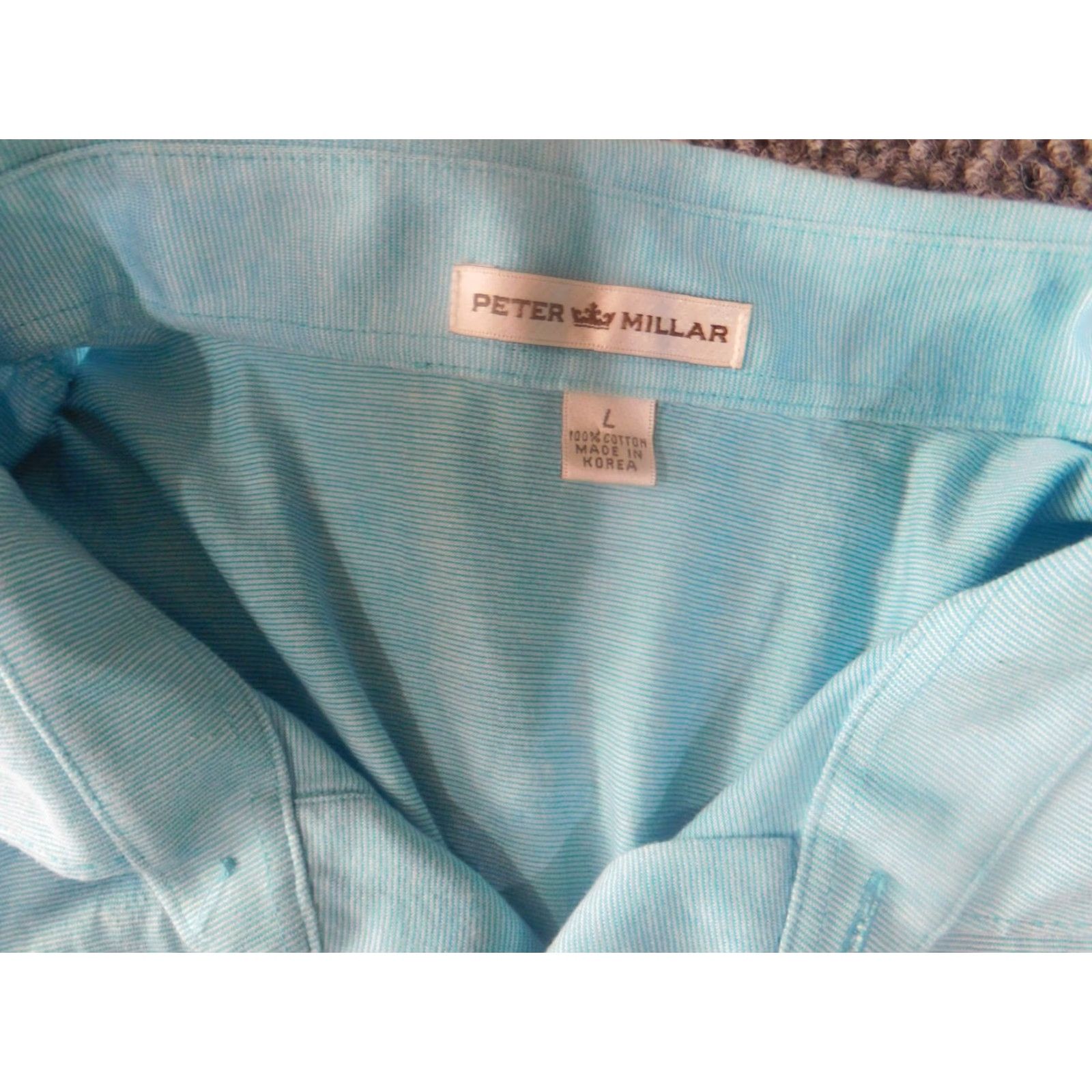 Peter Millar Peter Millar Polo Shirt Large Mens Blue stretch active golf classic Size US L / EU 52-54 / 3 - 6 Thumbnail