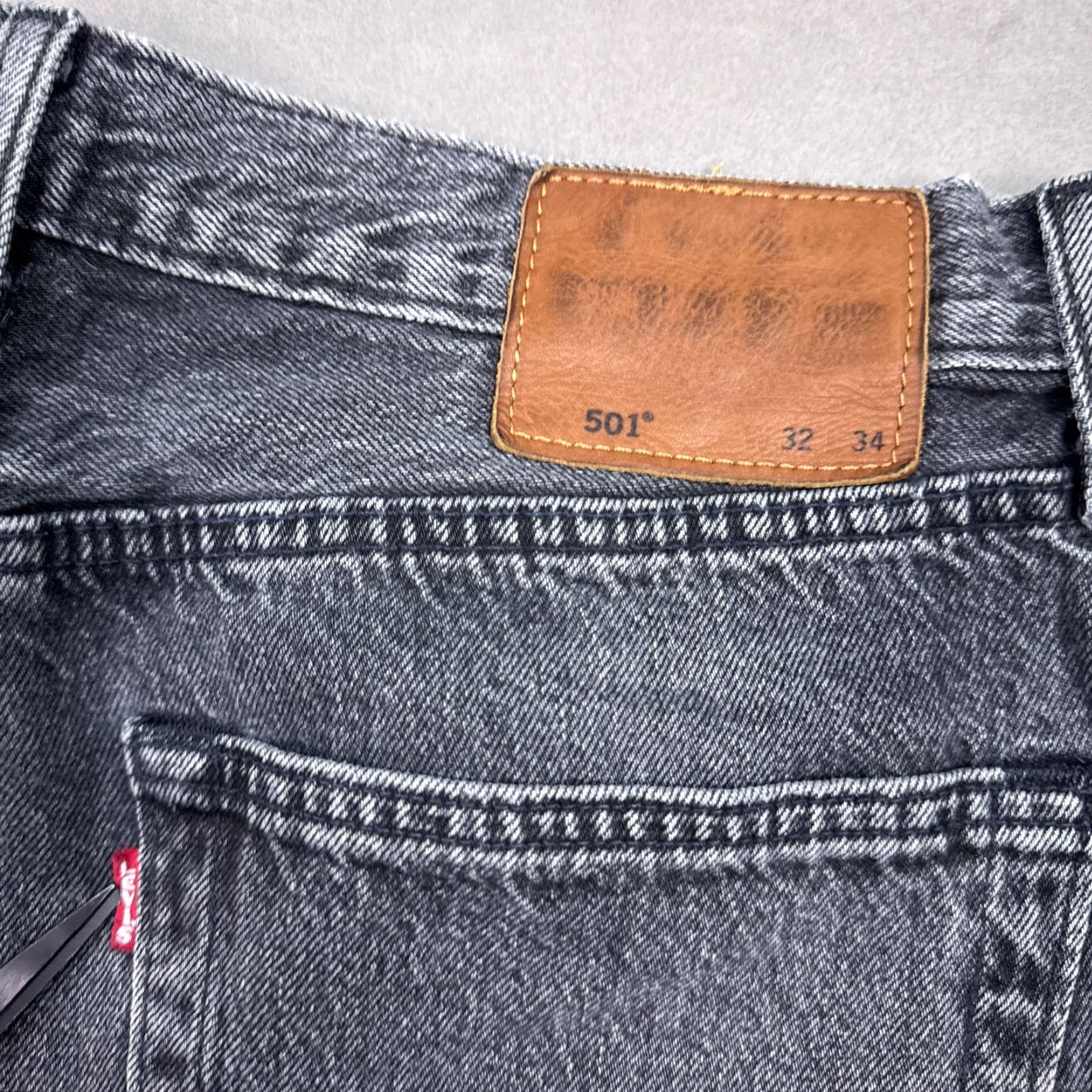 Levi's Levi's 501 Jeans Mens 32x32 Black Faded Pant Button Fly Big E Modern (Tag32x34) Size US 32 / EU 48 - 6 Thumbnail