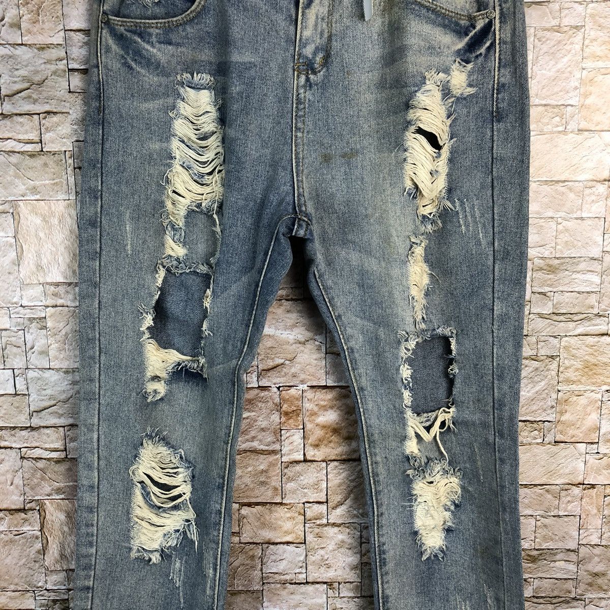 Japanese Brand Zichen Jeans Distressed Denim Pants #A129 Size US 31 - 6 Thumbnail