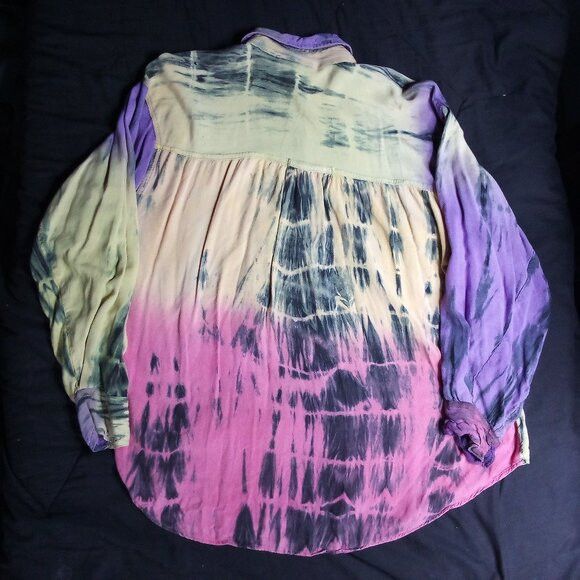 Other Vintage Private Kode Tie Dye Button Shirt Size US L / EU 52-54 / 3 - 6 Thumbnail