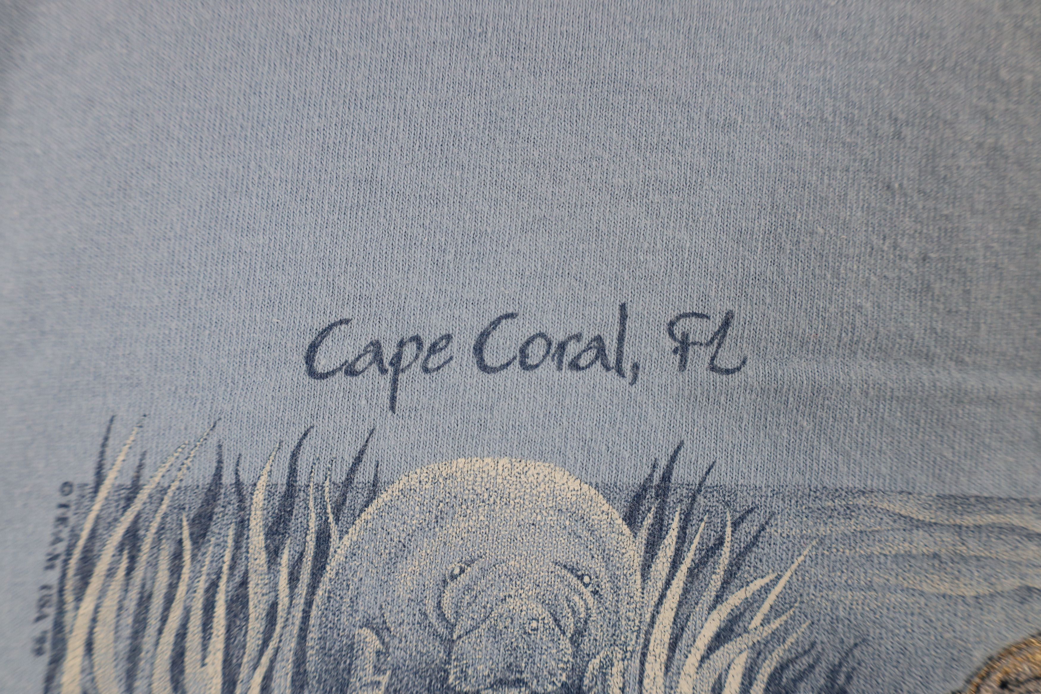 Vintage Vintage 90s Streetwear Manatee Sea Lion Florida T-Shirt Size US L / EU 52-54 / 3 - 5 Thumbnail
