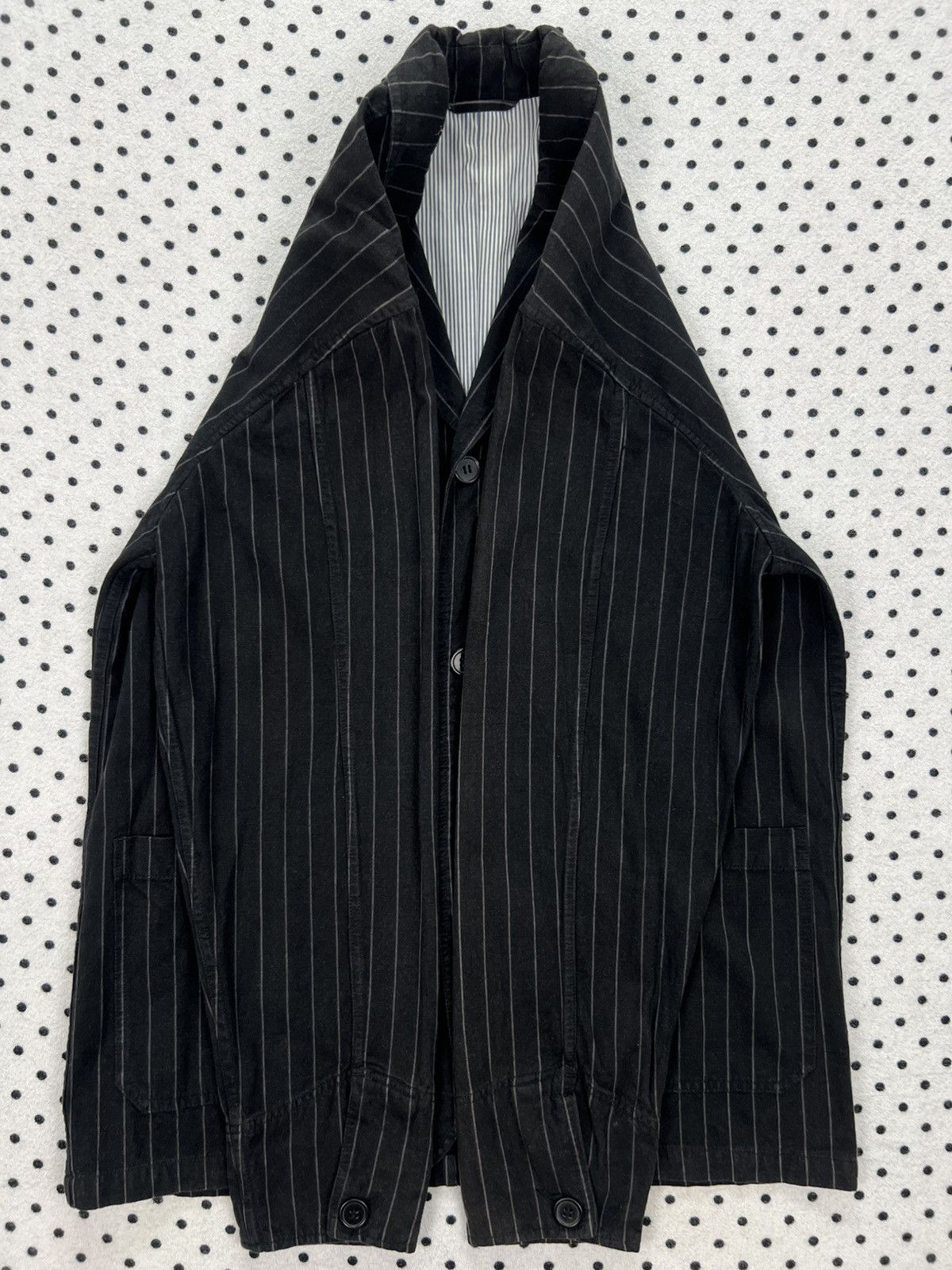 Japanese Brand Hill Crop Club Stripes Chore Jacket Size US M / EU 48-50 / 2 - 5 Thumbnail