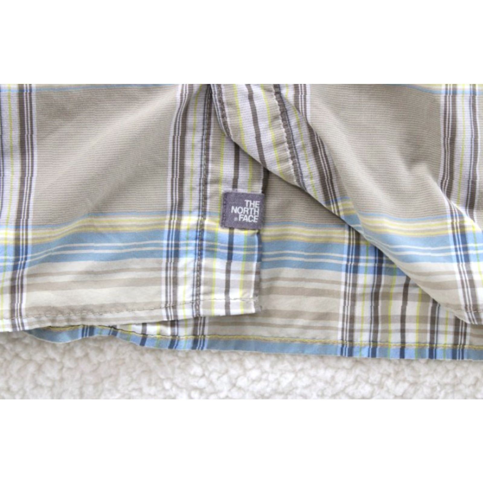 The North Face The North Face Shirt Men's XL Beige Plaid Short Sleeve Button-Up Outdoors Preppy Size US XL / EU 56 / 4 - 5 Thumbnail