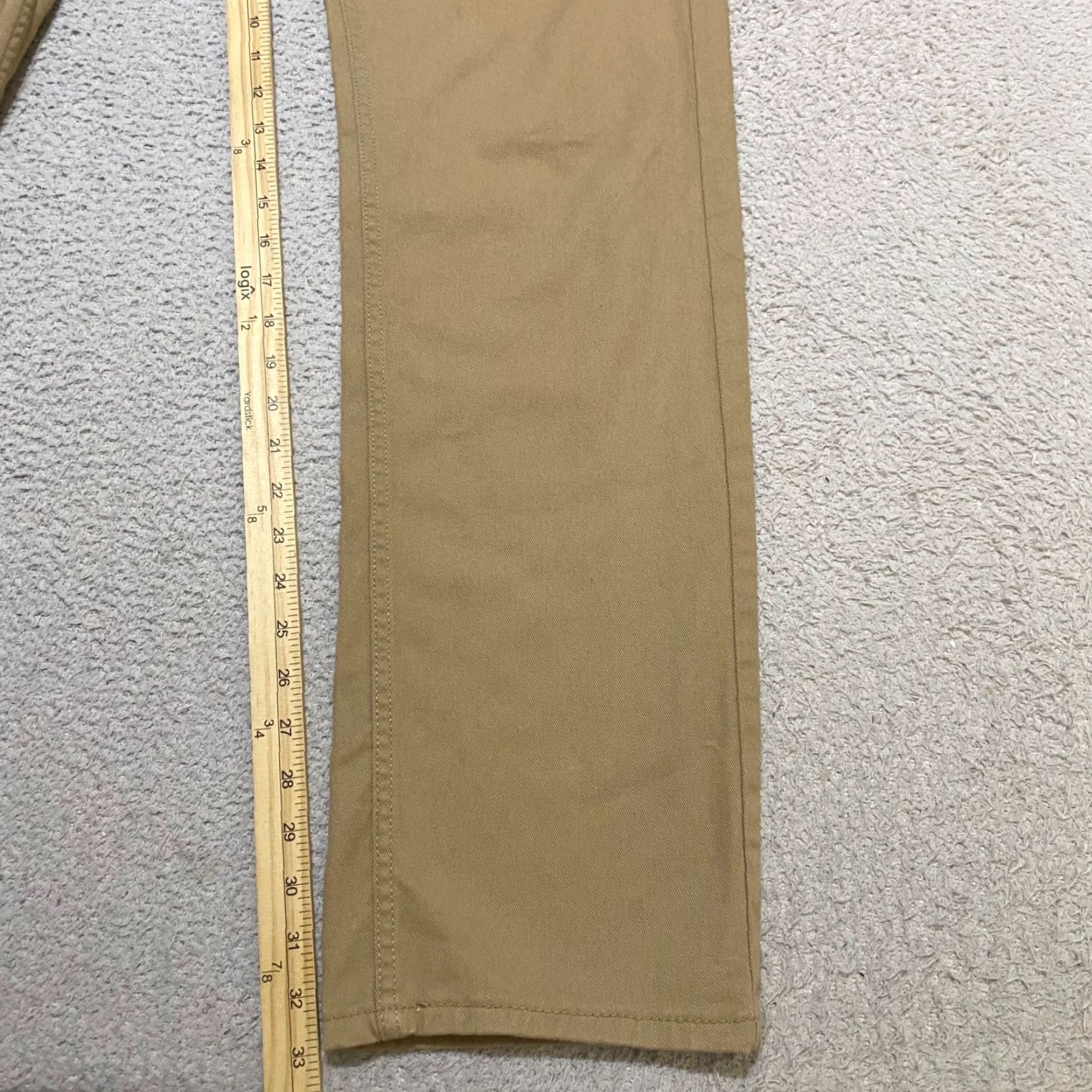 Levi's Levi's Denizen Jeans Mens 34x34 Beige Regular Mid Rise Straight 5-Pocket Cotton Logo Size US 34 / EU 50 - 6 Thumbnail