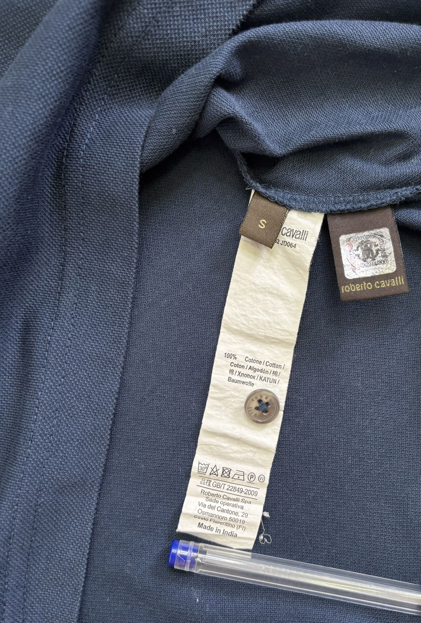 Roberto Cavalli Roberto Cavalli Navy Blue Polo Small Size US S / EU 44-46 / 1 - 15 Thumbnail