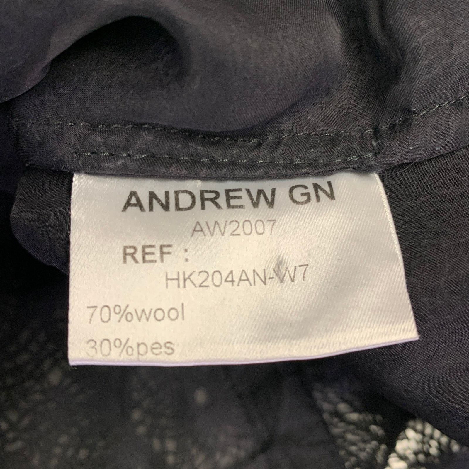 Other ANDREW GN Size 4 Black Wool Blend Crochet 3/4 Sleeves Jacket Size S / US 4 / IT 40 - 6 Thumbnail