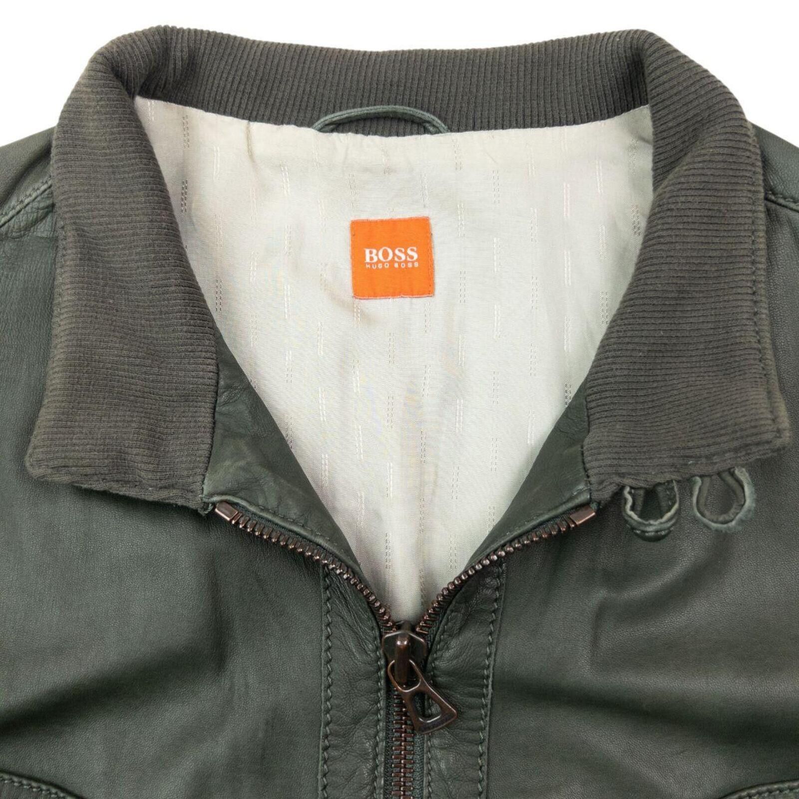 Hugo Boss Vintage 2000s Hugo Boss Zip Up Leather Jacket Size XL Size US XL / EU 56 / 4 - 3 Thumbnail