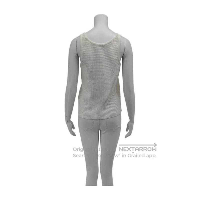 Louis Vuitton Louis Vuitton Summer Beige Sleeveless Cotton Top . Size S / US 4 / IT 40 - 2 Thumbnail