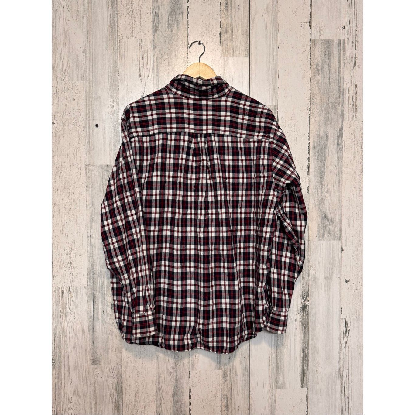 Chaps Chaps Plaid Flannel Shirt XXL Red Black White Button Down 10 Size US XXL / EU 58 / 5 - 3 Thumbnail