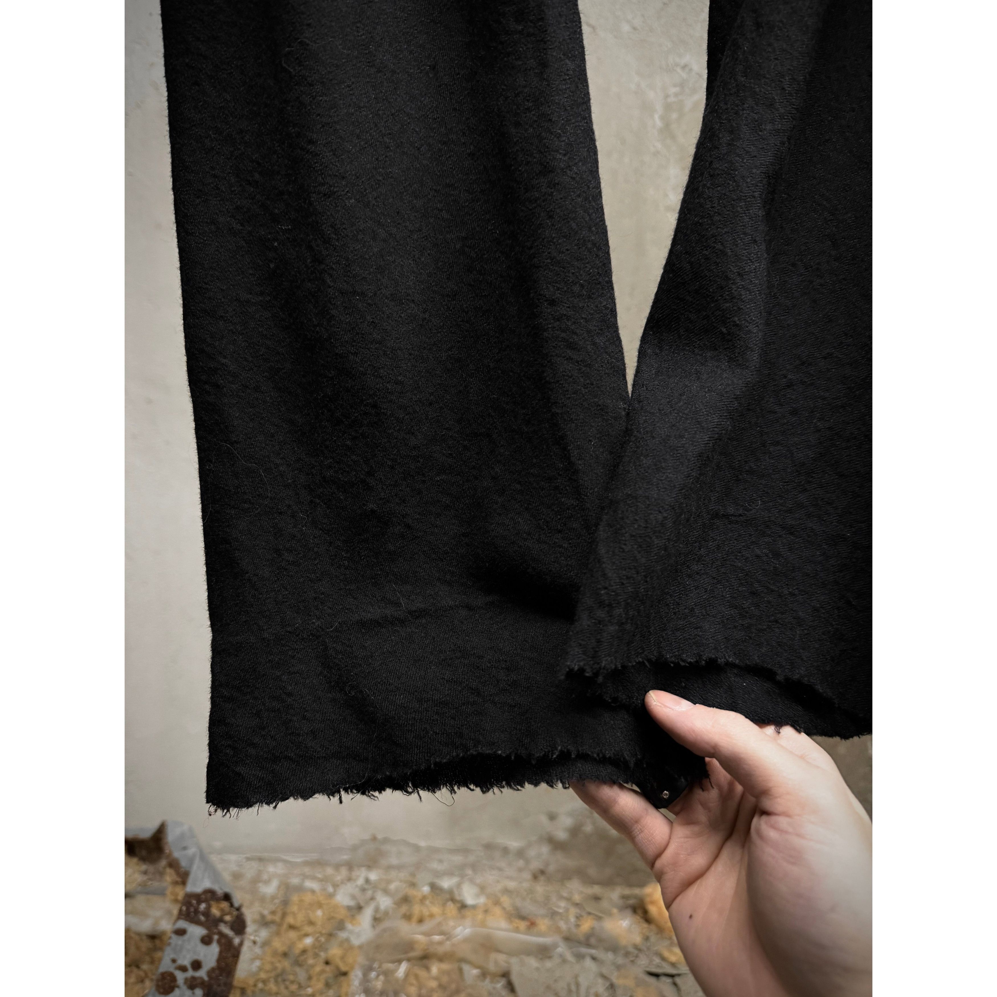 Rick Owens Rick Owens AW08 STAG Bias Cut Frayed Hem Flare Wool Trousers Size US 34 / EU 50 - 9 Thumbnail