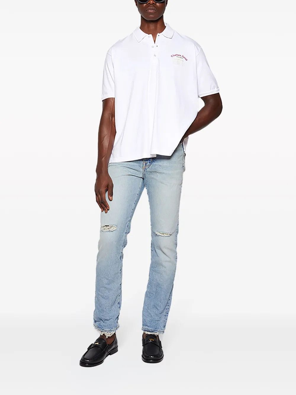 Gallery Dept. o1mle0226 Chateau Josue Polo Shirt in White Size US XS / EU 42 / 0 - 2 Thumbnail