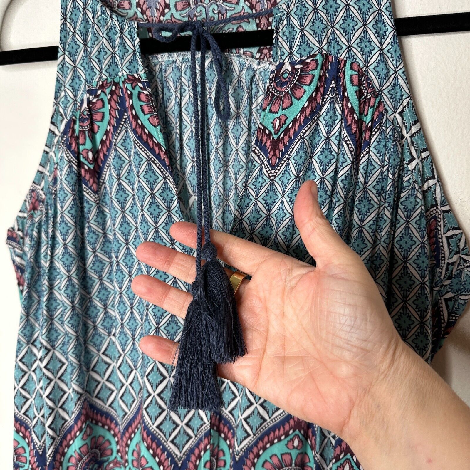 Other Olivaceous Multi Color Paisley Sleeveless Mini Tie VFront S Size S / US 4 / IT 40 - 5 Thumbnail
