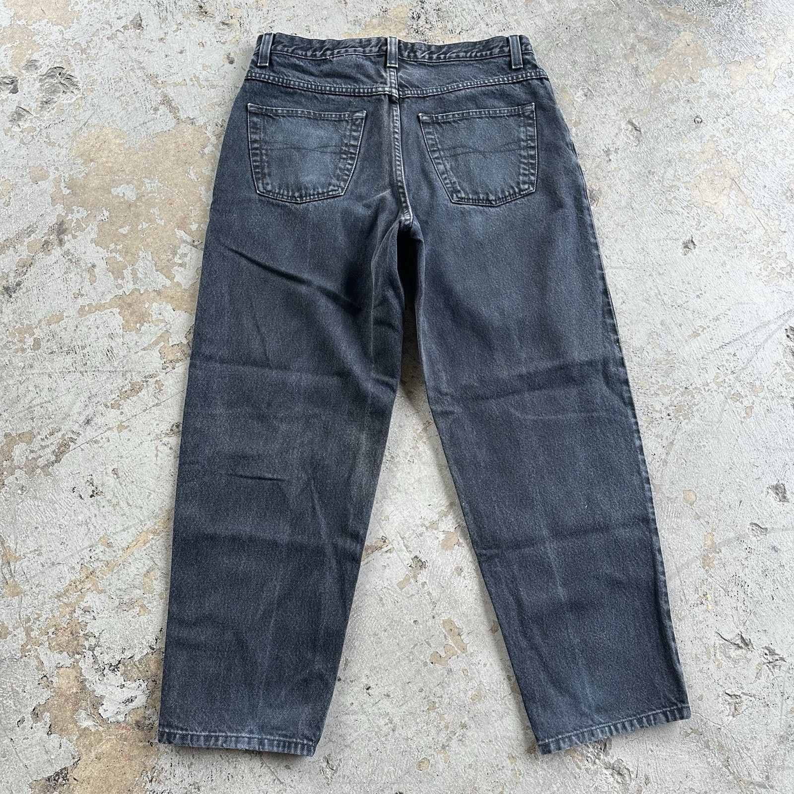 Anchor Blue × Vintage Vintage Anchor Blue Faded Black Loose Denim Jeans 36x30 Size US 36 / EU 52 - 4 Thumbnail