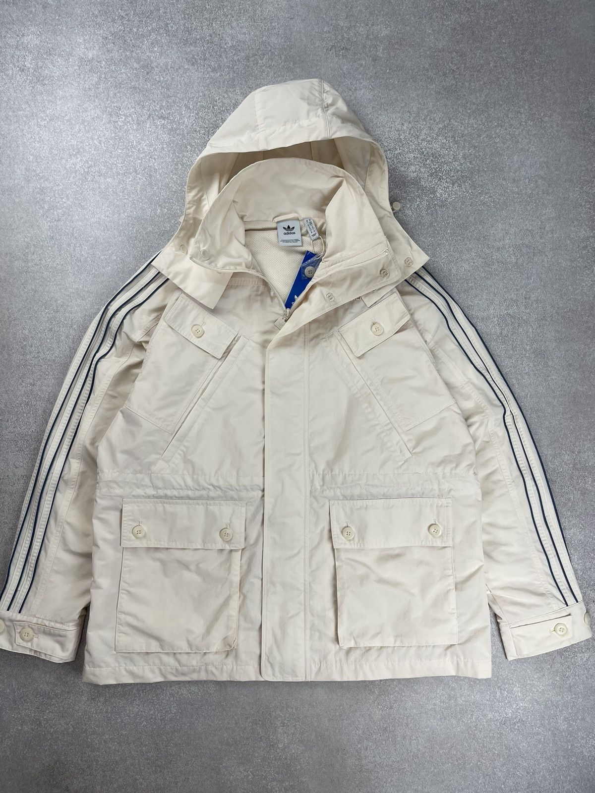 Adidas Adidas Windbreaker Jacket White Men’s Size M Size US M / EU 48-50 / 2 - 1 Thumbnail