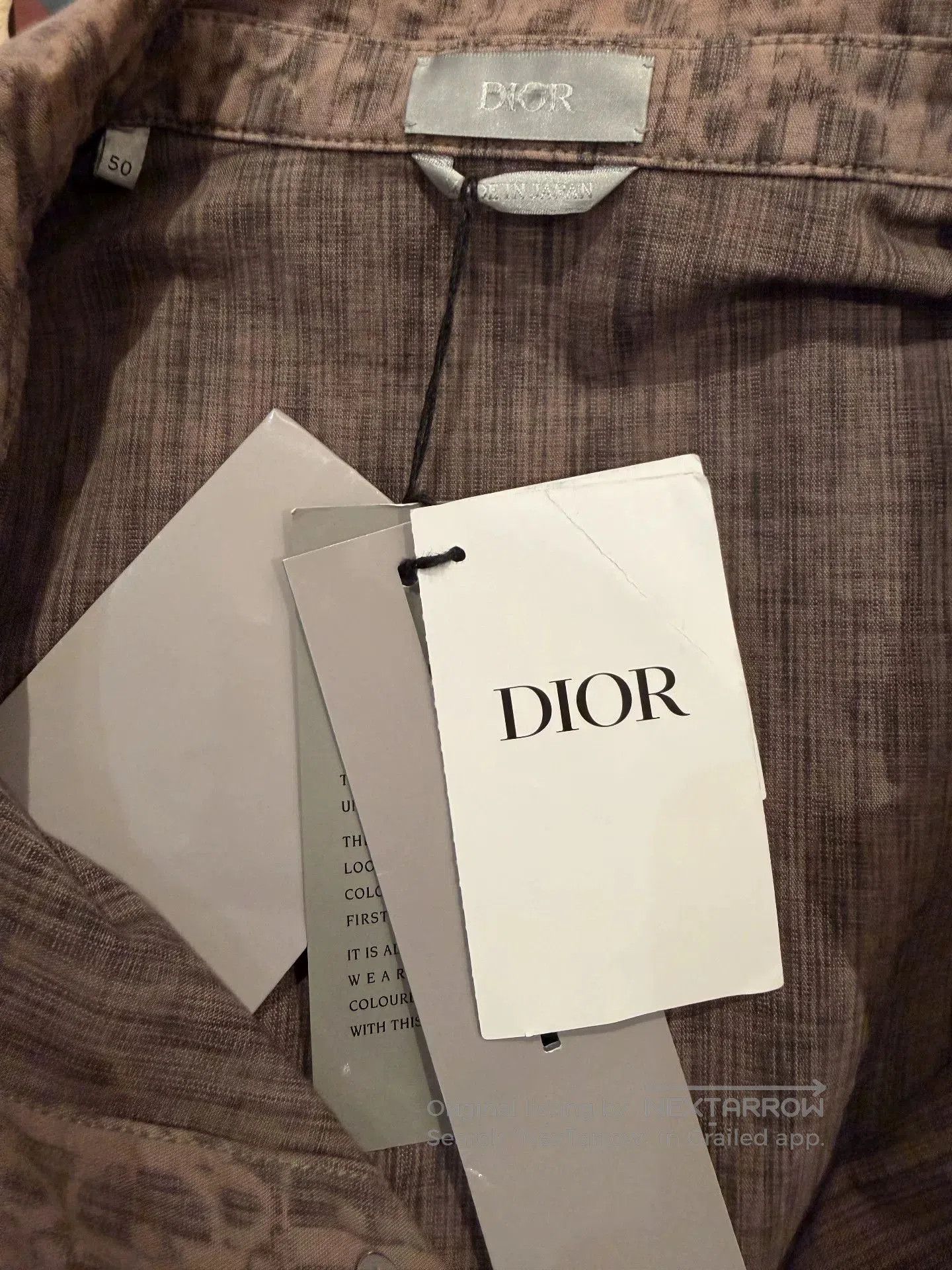 Dior dior logo patterned long sleeve shirt. Size US L / EU 52-54 / 3 - 4 Thumbnail