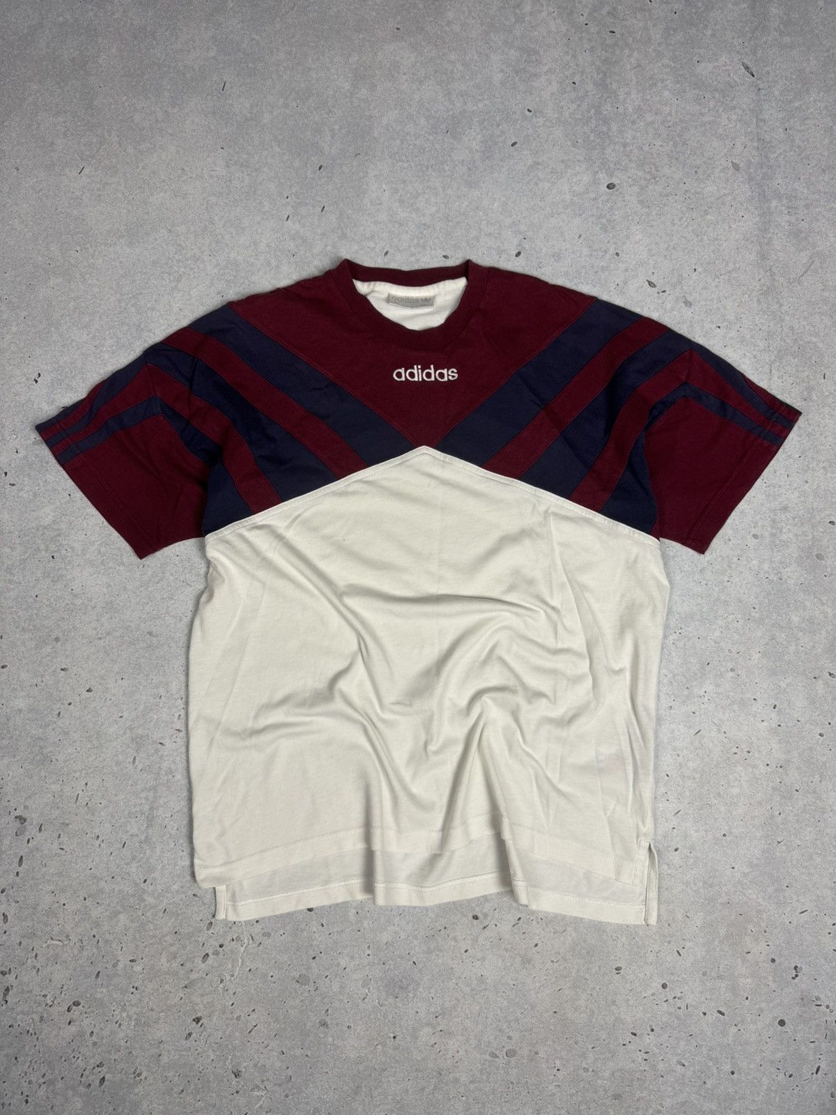 Adidas 90s Adidas Three Stripes Retro Tee Shirt Soccer Size US M / EU 48-50 / 2 - 1 Thumbnail