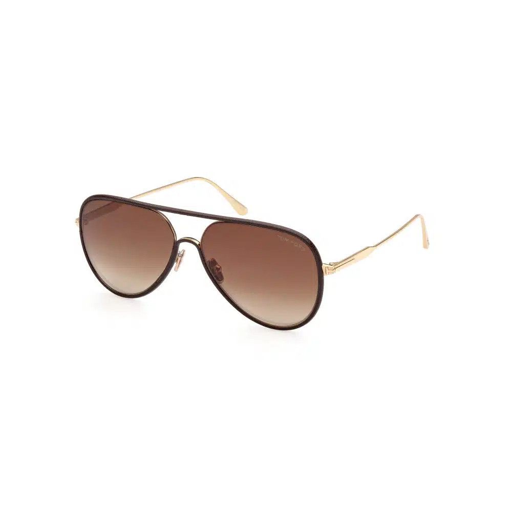 Tom Ford o1sndg1125 FT1016 Size: OS / Jessie-02 Sunglasses Brown/Gold Size ONE SIZE - 1 Thumbnail