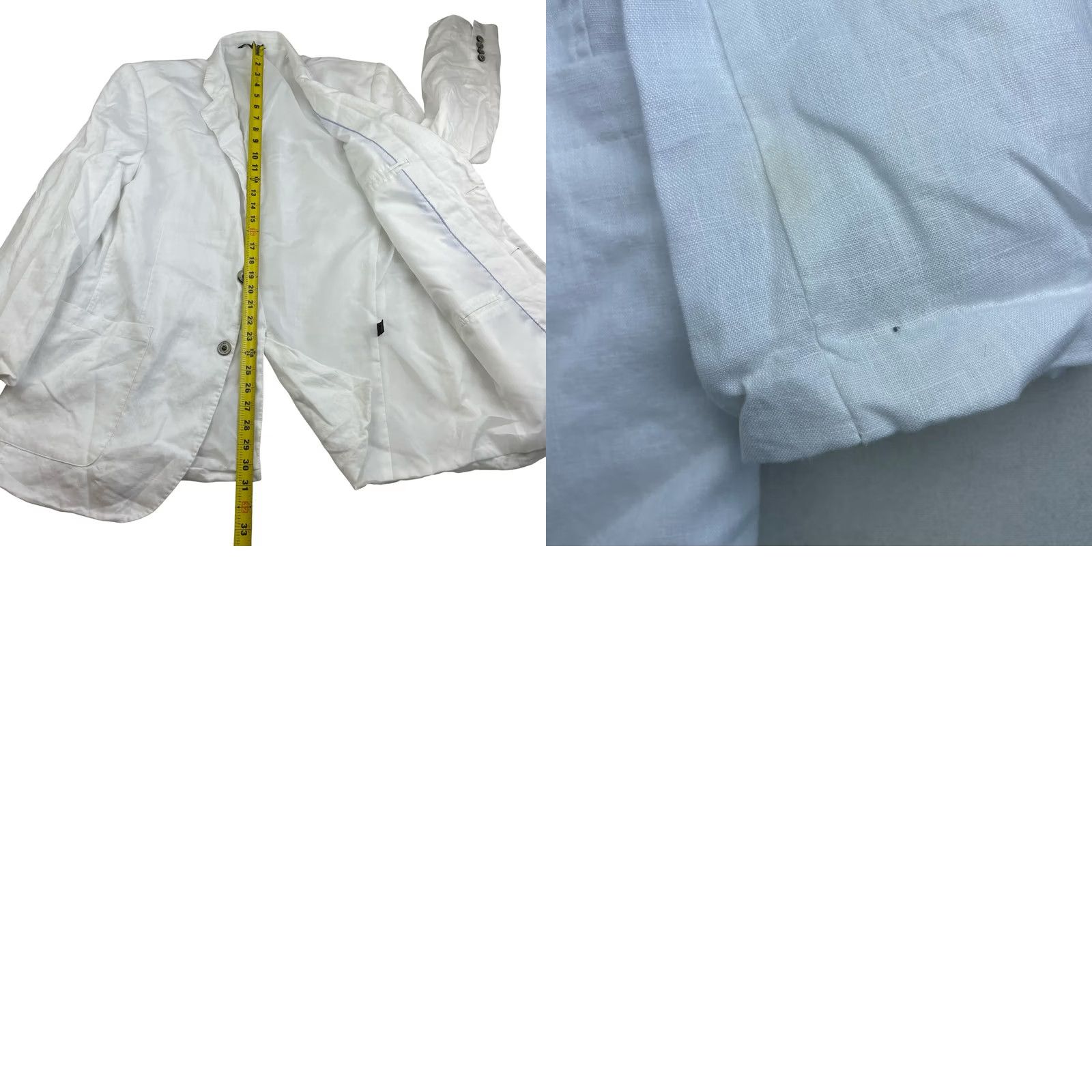 Tasso Elba Tasso Elba Island Blazer White XL Men's 100% Linen 2-Button Size 46R - 9 Thumbnail