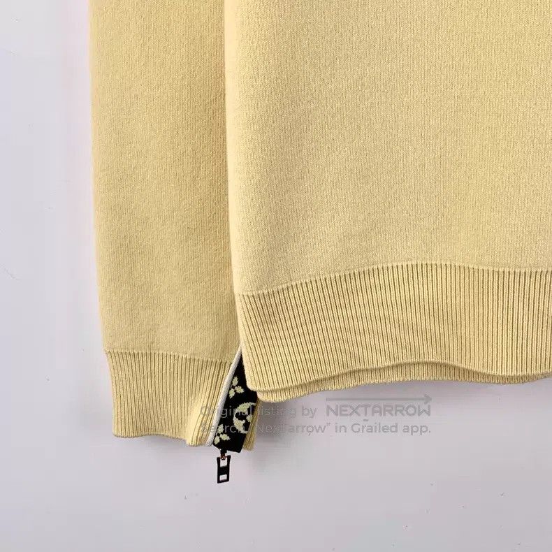 Louis Vuitton Louis Vuitton 22 Light Yellow Wool Crew Neck Long Sleeve K Size US XS / EU 42 / 0 - 5 Thumbnail