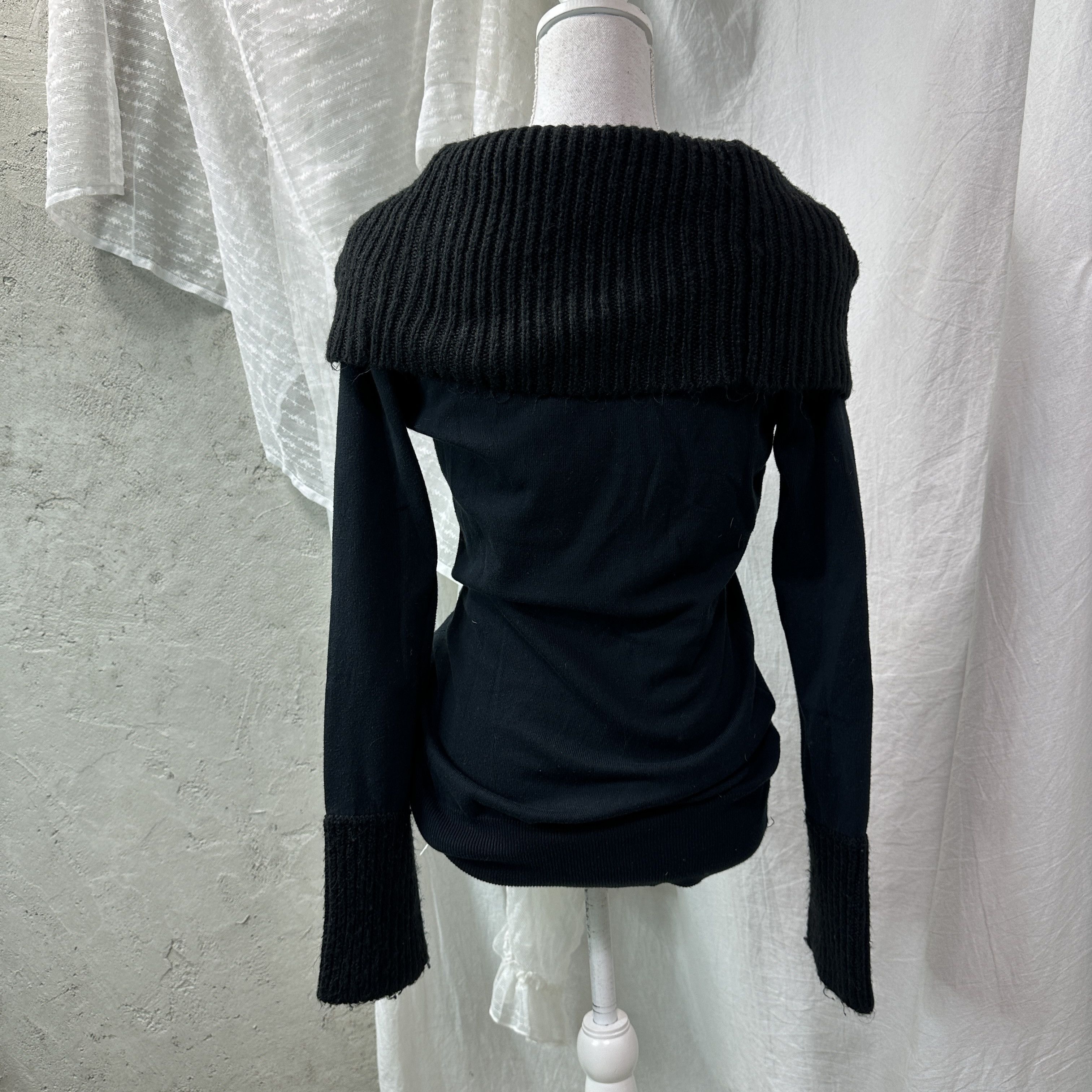 Vintage Vintage Avant Garde Grunge Off Shoulder Sweater Y2K Size M / US 6-8 / IT 42-44 - 5 Thumbnail