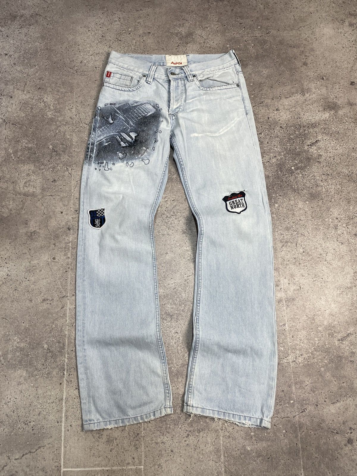 Vintage Y2K Baggy Audi Racing Jeans