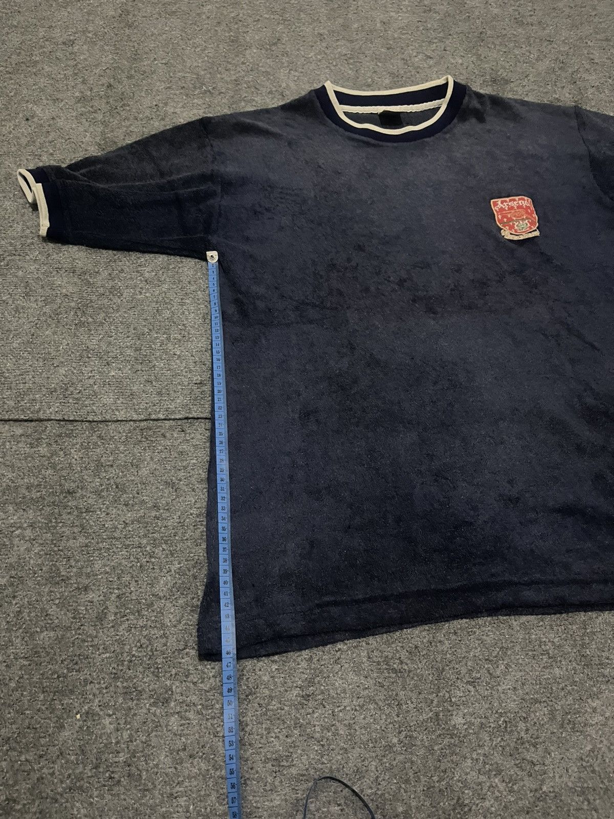 Japanese Brand Metre 80s Velvet Arsenal Logo Tee Vintage Size US L / EU 52-54 / 3 - 9 Thumbnail