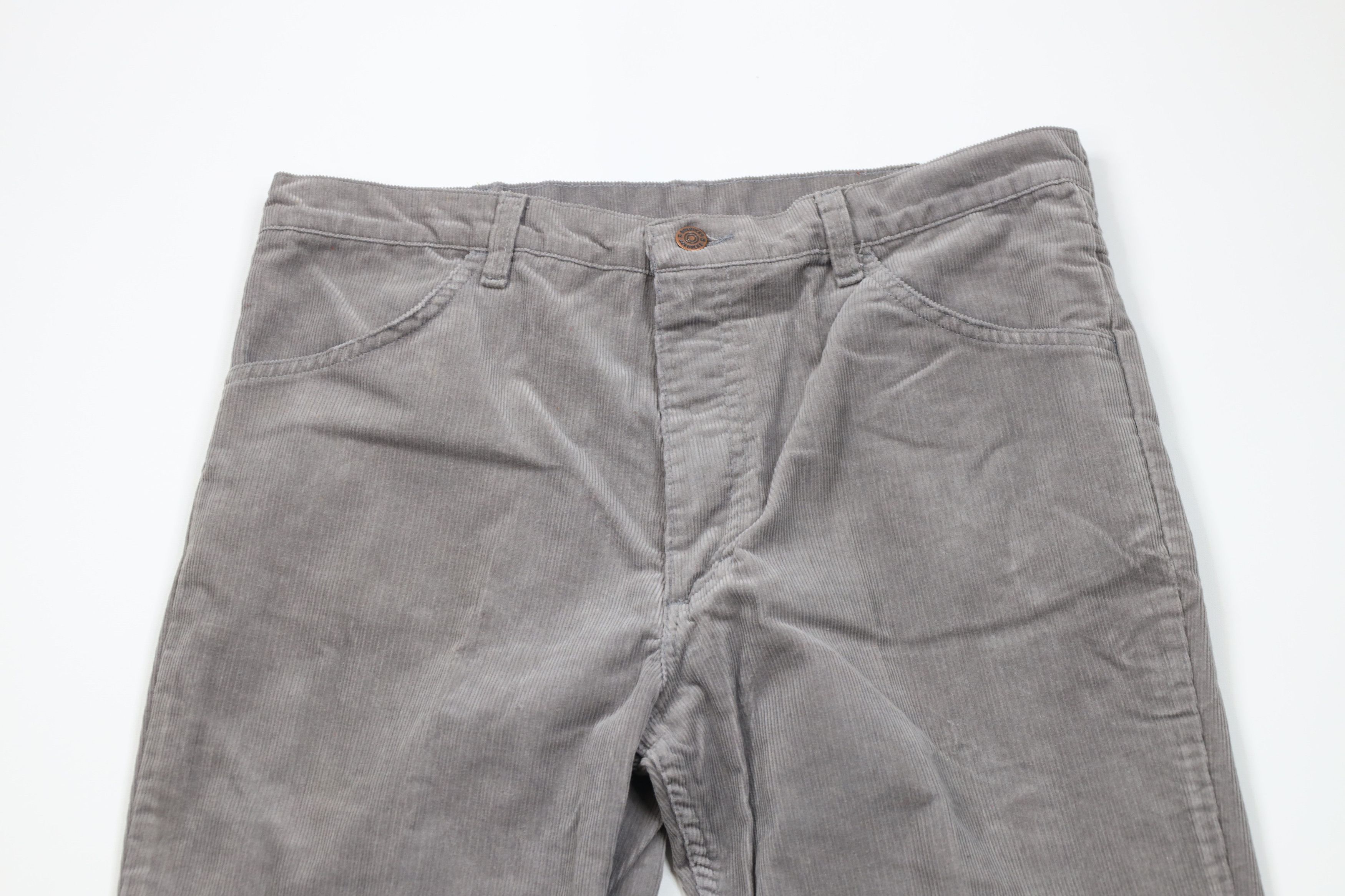 Vintage Vintage 90s Streetwear Wide Leg Corduroy Pants Gray USA Size US 36 / EU 52 - 2 Thumbnail