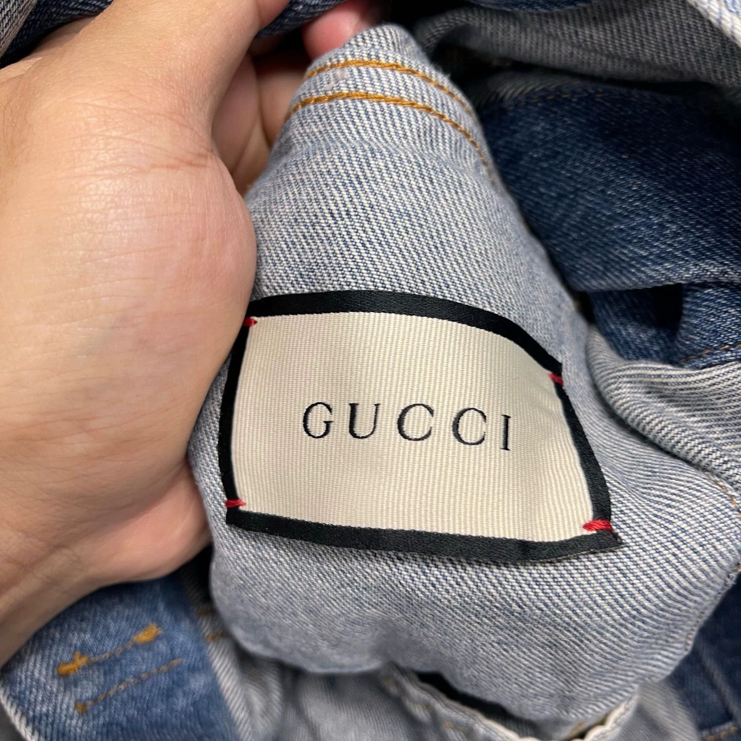 Gucci Gucci blue patch logo denim jacket IT50 Size US M / EU 48-50 / 2 - 4 Thumbnail