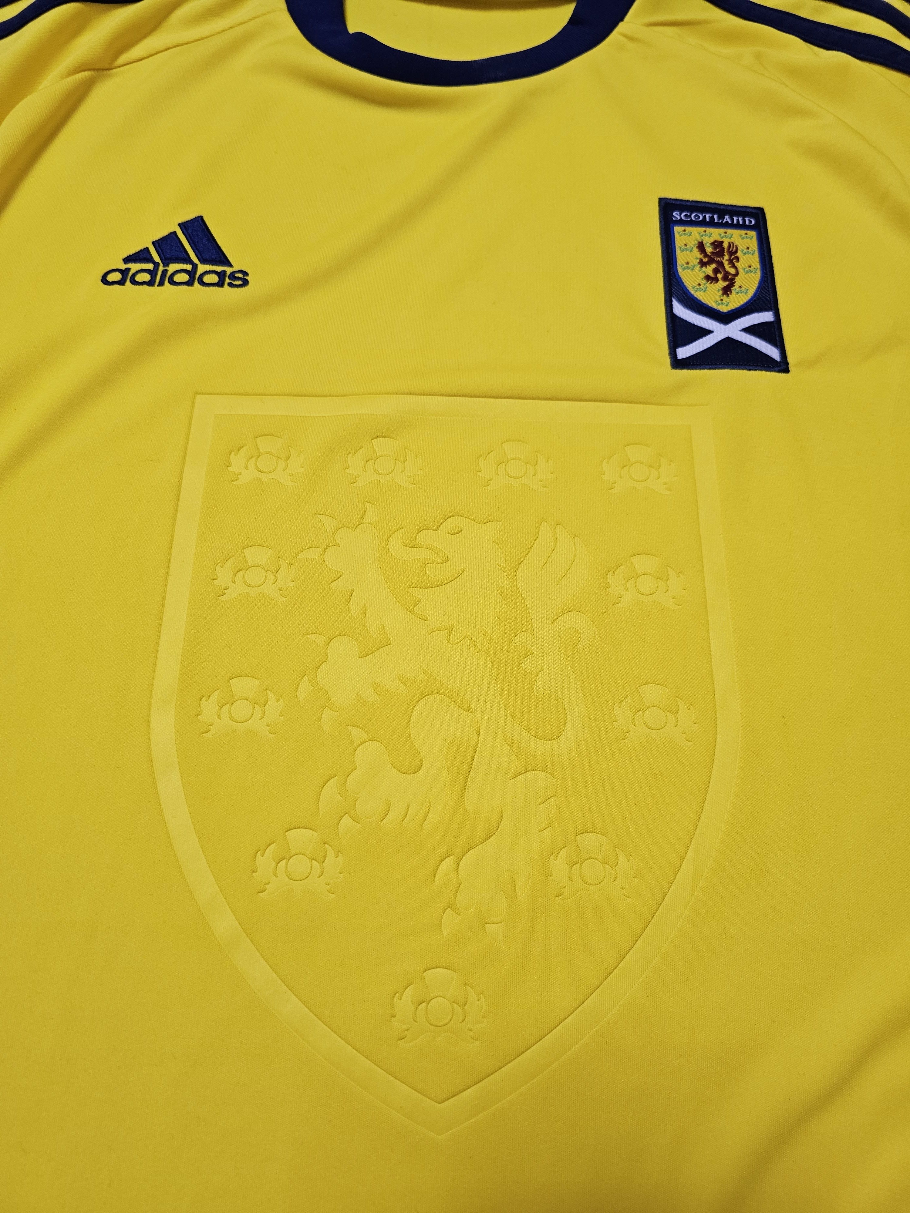 Adidas SCOTLAND 2011 2012 AWAY FOOTBALL SHIRT SOCCER JERSEY Size US M / EU 48-50 / 2 - 3 Thumbnail