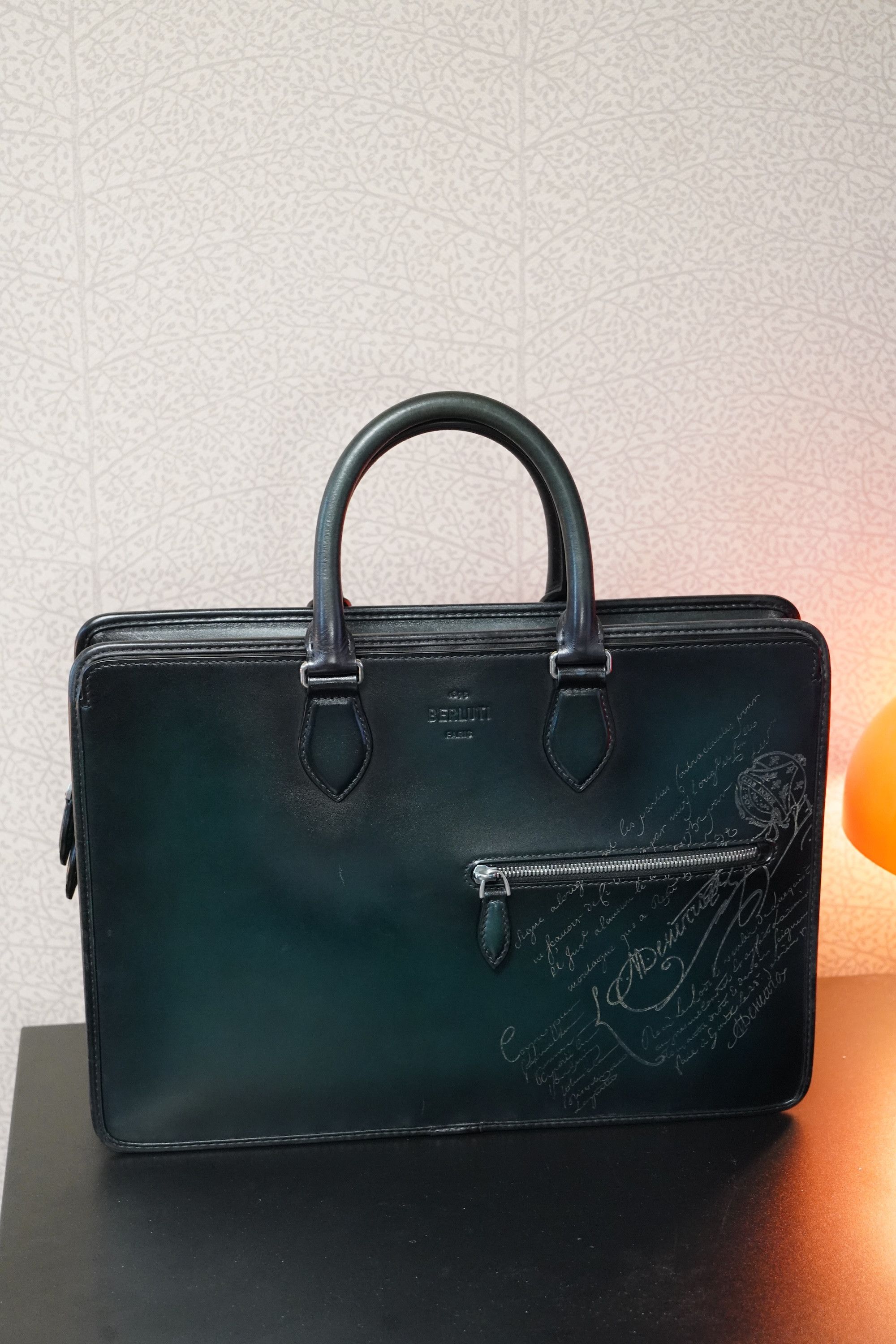 Berluti Berluti Un Jour Neo Scritto Venezia Leather Briefcase Size ONE SIZE - 2 Thumbnail