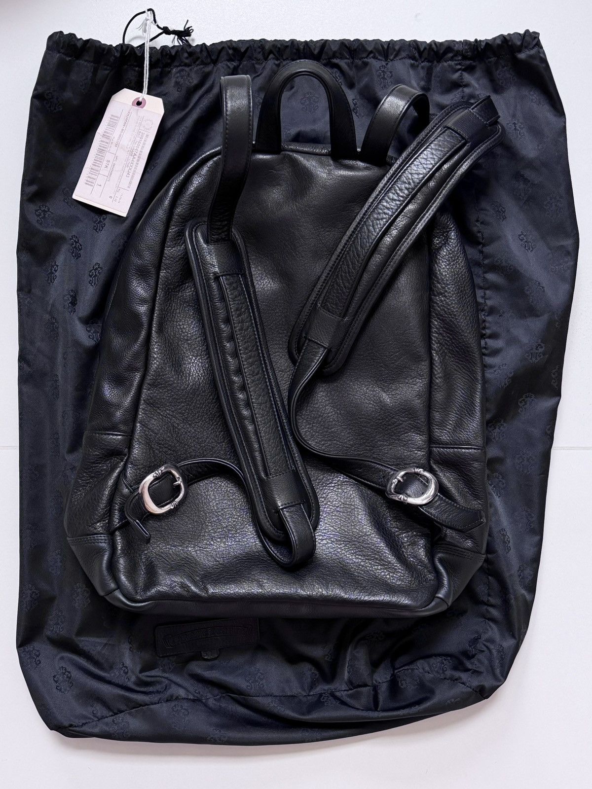 Chrome Hearts Chrome Hearts 7th Grade Black Leather Cross Backpack Size ONE SIZE - 2 Thumbnail