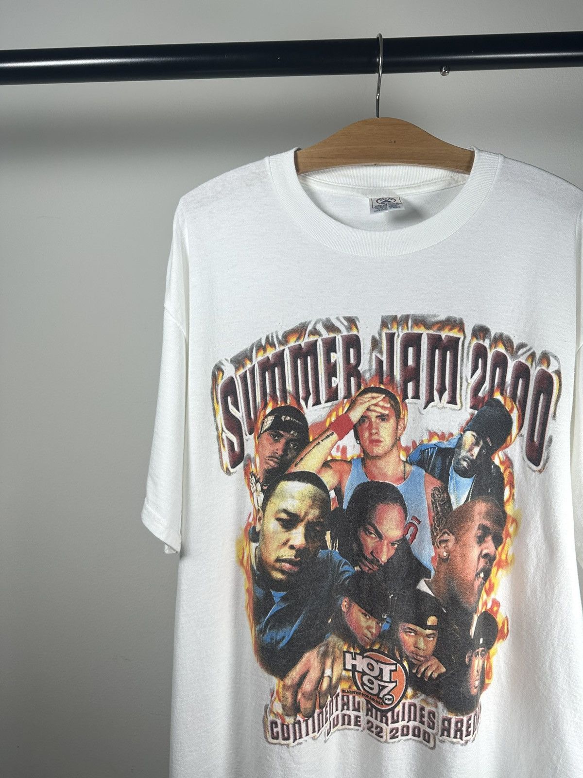 Rap Tees Vintage rare summer jam HOT97 2000 white rap tee shirt Size US XL / EU 56 / 4 - 6 Thumbnail