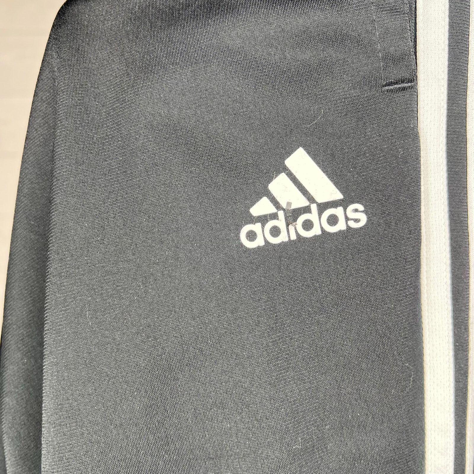 Adidas Adidas men’s black/ stripes track pants Size large Size US 31 - 3 Thumbnail