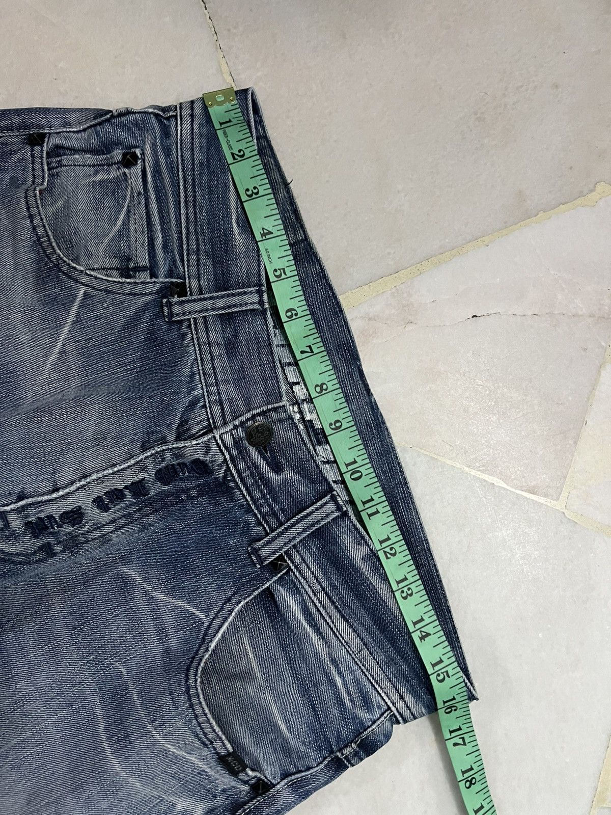 Japanese Brand 💥Baggy💥MCD Faded Punk Jean Very Rare Size US 32 / EU 48 - 3 Thumbnail