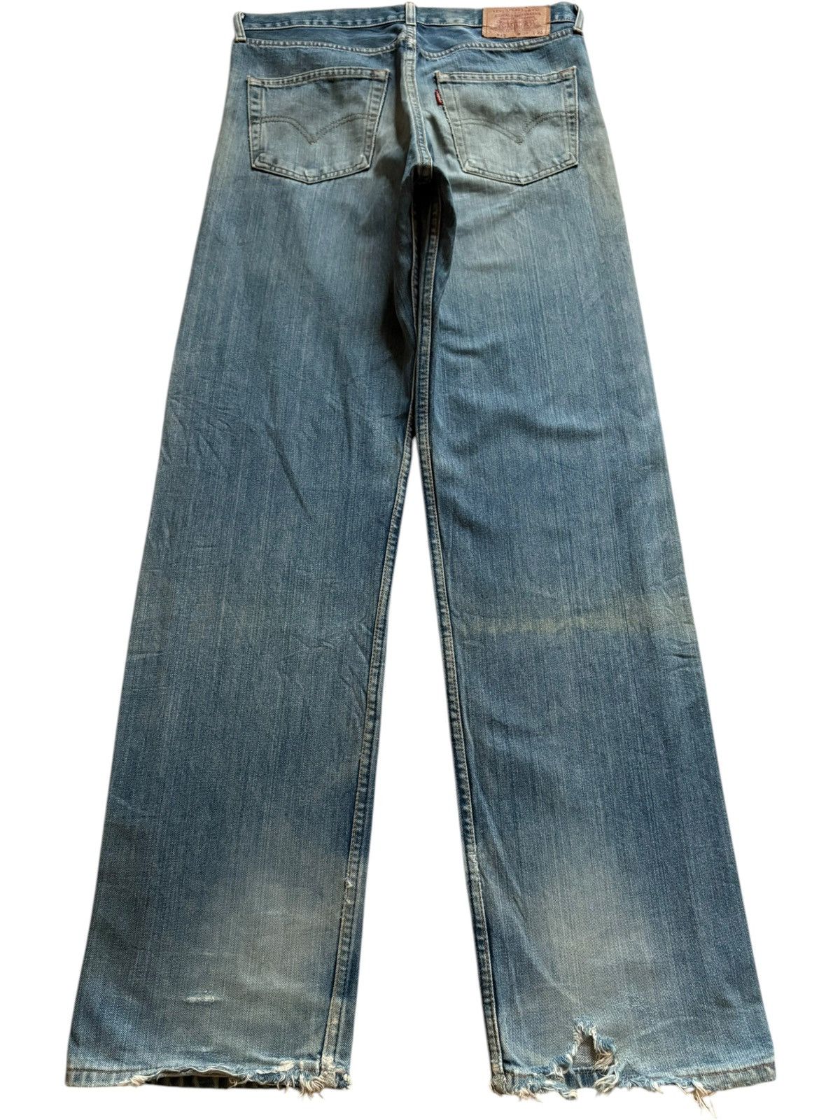 Levi's Vintage 90s Levis 512 Faded Mud Wash Distress Baggy Jeans Size US 34 / EU 50 - 2 Thumbnail