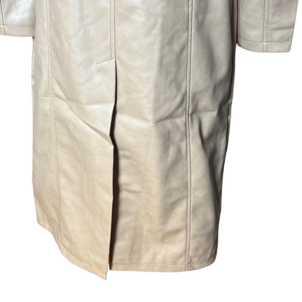7 For All Mankind 7 For All Mankind Vegan Faux Leather Trench Belted Coat NWT Size S / US 4 / IT 40 - 7 Thumbnail