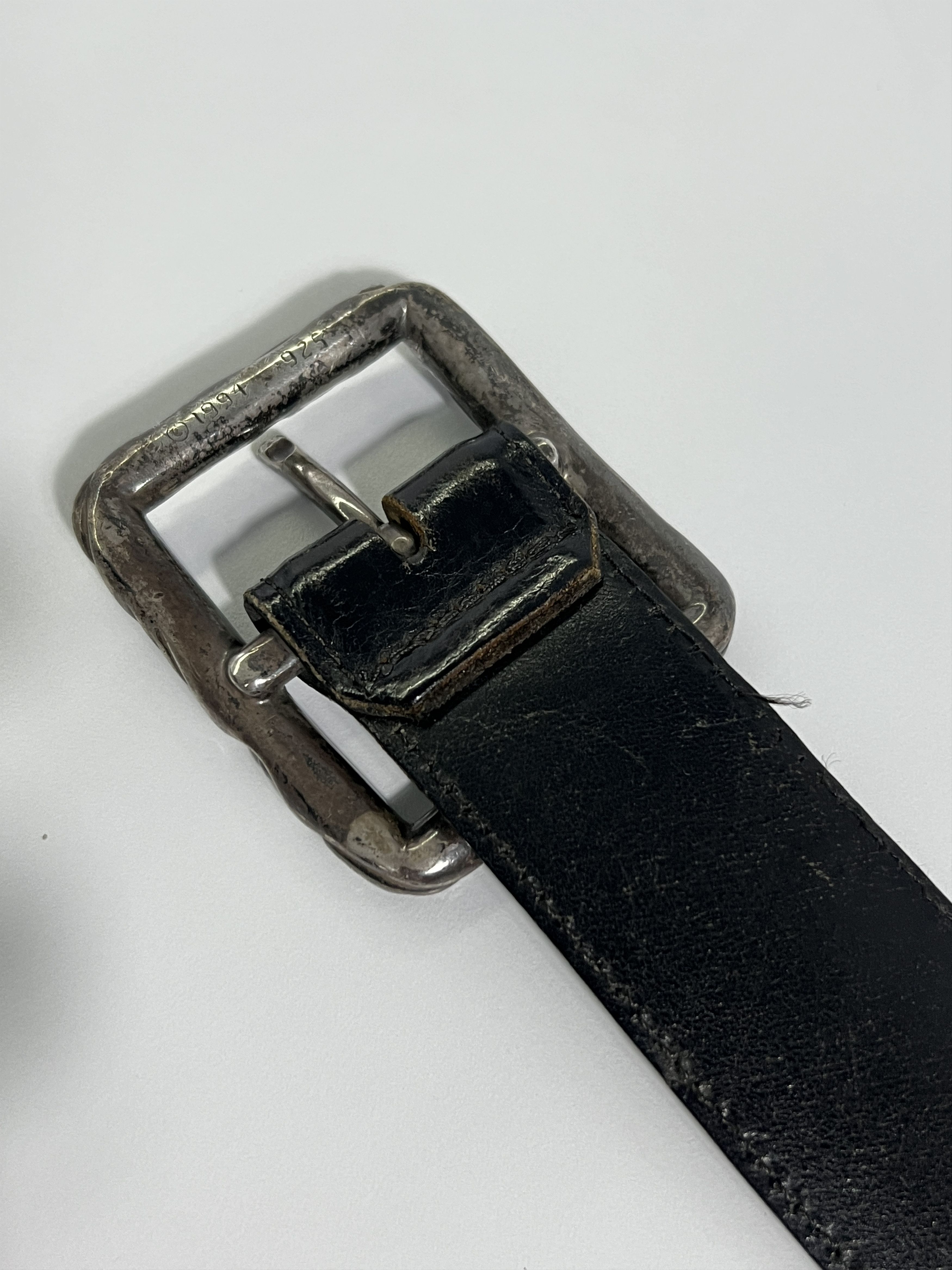 Chrome Hearts Chrome Hearts Leather Belt Size 30 Silver Buckle Size 30 - 7 Thumbnail