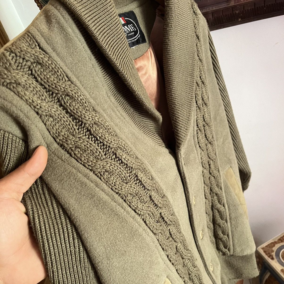 Vintage Vintage Rome 3D Cable Knit Jacket Size US M / EU 48-50 / 2 - 4 Thumbnail